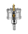 Carbide Tip TCT Drill Bit Set 50 To 61Mm Hole Saw Cutter with ejector spring and safety ring, side view