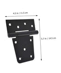 T Shaped Black Painted Door And Window Hinges Three And A Half Inch Heavy Duty Slotted Bearing Hinge with dimensions