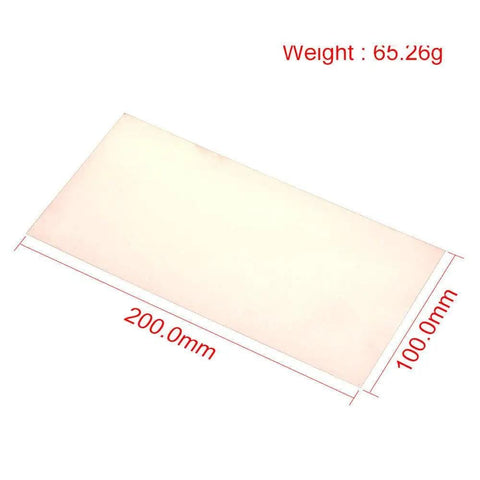 100X200X1.5Mm Single Sided Copper Clad PCB Plate FR4 Laminate For DIY Makers And Electronics Hobbyists Dope For Prototyping And Custom PCB Projects