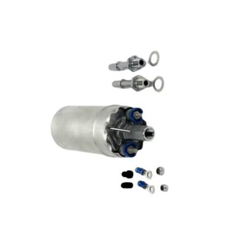 Rock Solid Electric Fuel Pump 77219GT 77219 with connectors and accessories, designed for Genie lifts and Ford vehicles.