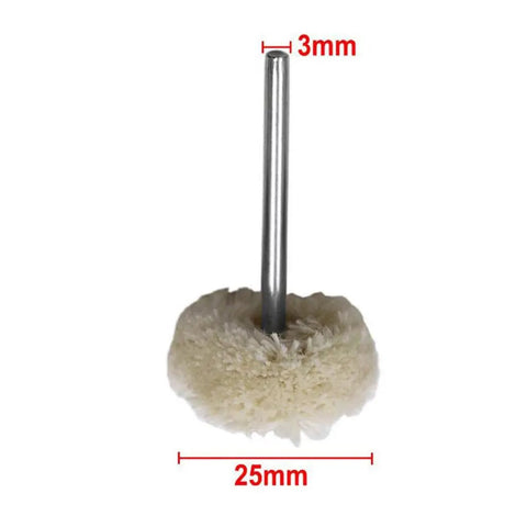 Get Your Polishing Game On With This 10 Piece Cotton Buffing Wheel Kit Perfect For Rotary Tools And Electric Grinders Plus Tight Spots! Soft cotton buffing wheel with a 25mm diameter and 3mm shaft for precision polishing.