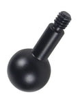 20mm Ball Head to Quarter Inch Screw Adapter Mount for Cameras and Vlogging Setup Gear, black metal finish close-up