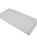 Heavy Duty Sliding Keyboard Tray Smooth Glide Under Desk Mount white ABS platform with ribbed surface for home office use