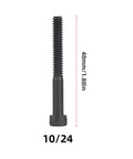Built Tough Ten Pack 10-24 Thread Replacement Mandrels For Rivet Nut Guns Heavy Duty hardened steel mandrel 48mm, ideal for sheet metal projects.