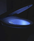 Elongated Non Electric Bidet Seat With Dual Nozzles, Ultra Low Profile, Boss-Level Spray, LED Nightlight, Bathroom View
