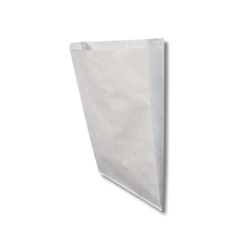 Flat White Kraft Paper Bags For Merchandise, Eco Friendly Recyclable And Compostable Packaging, 16 By 3.8 By 24 Inches, 500 Count