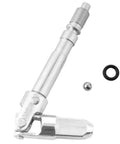 Heavy-Duty 12mm Universal Joint Drop Shaft for Horizontal Floor Jack with Oil Seal and Steel Ball, Adjustable Angle Head