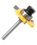 Get Ready To Build Like A Boss With These 2 Pcs Tongue And Groove Router Bits Featuring Sharp Carbide Blades For Flawless Cabinet Joints And Floor Projects, with carbide blade.