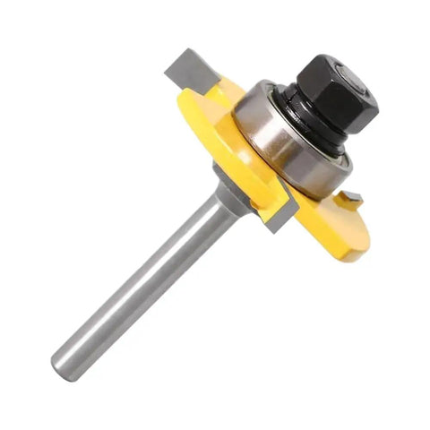 Get Ready To Build Like A Boss With These 2 Pcs Tongue And Groove Router Bits Featuring Sharp Carbide Blades For Flawless Cabinet Joints And Floor Projects, with carbide blade.