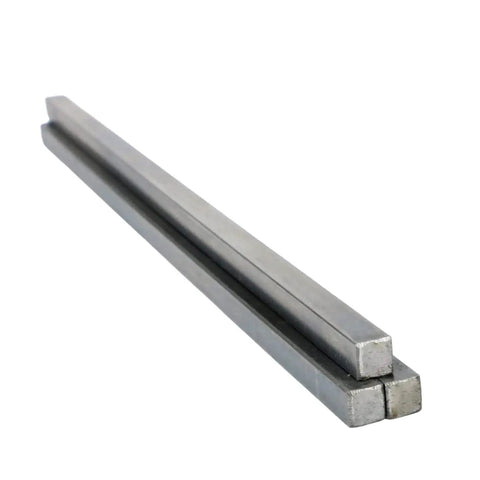 Three Sixteenths Inch Square Steel Key Stock Bar Zinc Coated Cold Drawn Oversized Pack of Three Built To Last for Machinery Pros