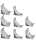 Heavy Duty 90 Degree Aluminum Corner Bracket Joint Fastener For 2020 Profile L Shape Connector Silver Finish set of eight