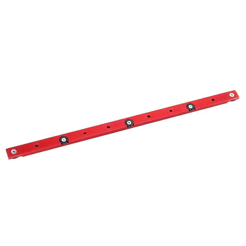 Rock Solid Aluminum Miter Bar Slider For Table Saw And Router Table, Adjustable 300-880Mm Rail, red aluminum with mounting holes