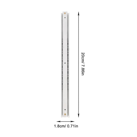 Heavy Duty Side Mounted Ball Bearing Drawer Slides One Pair 200Mm, detailed view of 20cm slide for cabinet hardware