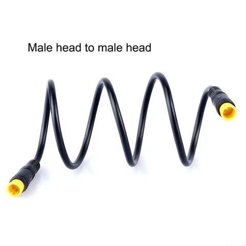 3 Pin Ebike Extension Cable Waterproof Ip66 Connector For Electric Bike Scooter, Extends Throttle Brake Pas Sensor Display Easily With Stable Signal male to male