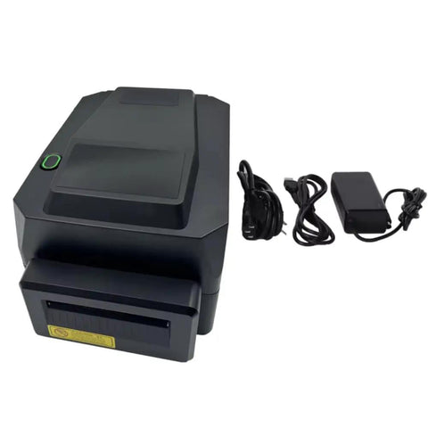 Heavy Duty Thermal Transfer Label Printer With Smooth 200 DPI Output And Zero Sweat Quiet Hustle Plug And Play USB LAN Serial Port Setup with cords