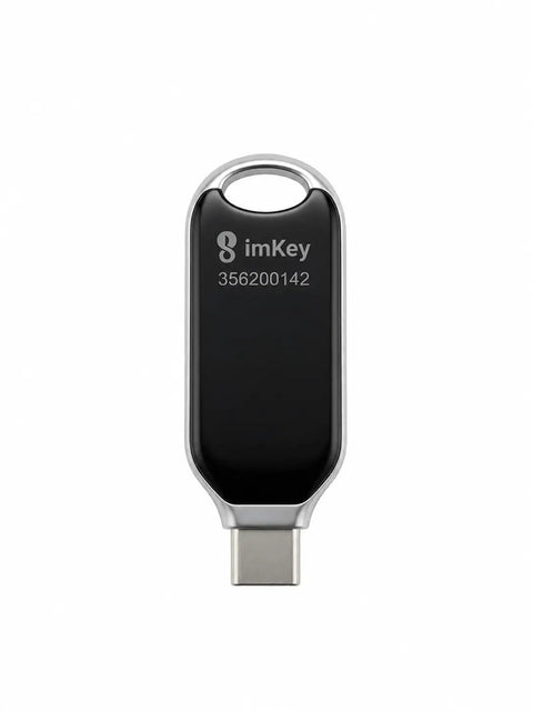 Ironclad Fingerprint Security Key With Fido2 Certified Biometrics And Type C Design, compact black USB-C hardware key