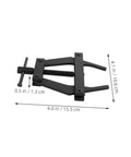 Heavy Duty Motorcycle Chain Tensioner Tool Slick Gear Adjuster Fastener showing black steel construction, 6x4.1 in size, for accurate bike maintenance.