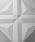 Diamond Pattern 3D Wall Panels PVC White Pack Of 12 Tiles Covering 32 Sq Ft Lightweight Fire Resistant Home Accent DIY Friendly Easy Install Modern Geometric Texture close-up.