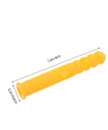 Close-up of yellow expansion tube from Self Drilling Wall Anchors Kit with Yellow Expansion Tubes, 200 Pieces of High Impact Plastic