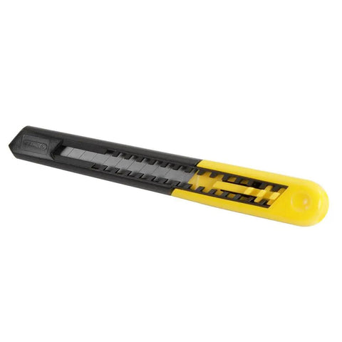 9mm Quick Point Utility Knife With Retractable Blade, Light Duty Cutting Tool, 13 Snap Off Blades, Five Eighths Inch Handle, Yellow