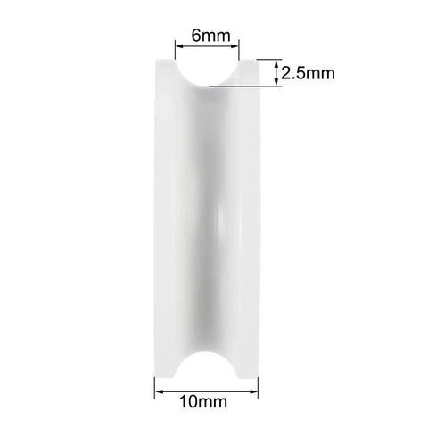 Pro Grade U608ZZ U Groove Ball Bearings 8 X 30 X 10 mm Double Metal Shielded Chrome Steel 10 Pack side view showing dimensions.
