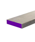 Close-up of 3/4 Inch By 2-1/2 Inch By 12 Inch 17-4 Stainless Steel True Flat Bar Hot Rolled For Weldable Metal DIY Projects