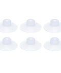 Bellows Suction Cup 50mm Diameter M8 Joint Silicone Vacuum Cups 6 Pieces shown in a grid layout
