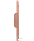 Side view of Heavy Duty Push Pull Door Handle for Glass Wood Metal Doors Retro Aluminum Sliding Barn Style Pull in Red Copper Finish