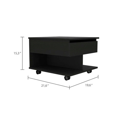 Super Slick Black Lift Top Coffee Table With Massively Deep Hidden Storage And Roomy Open Shelf Rolling Easy On Solid Locking Casters For Total Living Room Vibe Upgrade Today