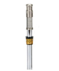 Pro Grade Golf Club Ferrule Installation Tool For Wood Shaft Quick Knockdown And Secure Fit DIY Workshop Essential Heavy Duty Universal Ferrule Installer For Golf Club Shaft That Delivers Easy Precision Fit Silver metal tool with adjustable diameter
