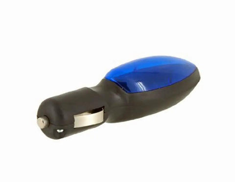 Gas Mileage Booster Plug For Any Car Or Truck From 1960 To Today Delivers Ten To Thirty Percent MPG Gain By Plugging Into Any 12 Volt Outlet Works On Gas And Diesel Engines For Instant Fuel Economy Upgrade, compact device with black and blue casing