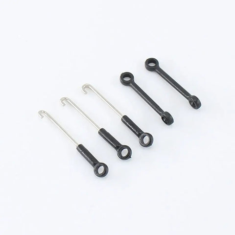 Replacement Landing Gear Propeller Main Gear Pull Rod Tail Assembly RC Parts Combo for WLtoys XK K110 K110S, pull rods visible.
