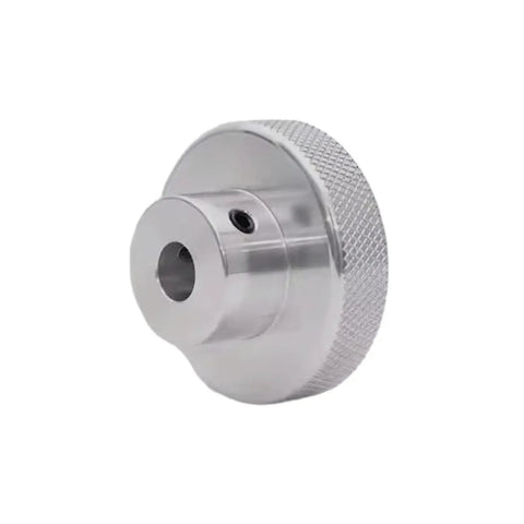 Aluminum Alloy Handwheel For Precision CNC And Stepper Motors 40mm Outer Diameter 10mm Bore Knurled Grip CNC Machined