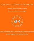 Briggs & Riley expandable spinner luggage lifetime warranty message.