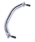 Two Pack Beefy Marine Stainless Boat Grab Handle, Heavy Duty Round Tube Handrail With Flange And Stud, Mirror Polished Finish, Anti Corrosion, 8-1/4 Inch Long shown