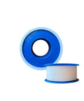 Front and side view of Three Quarter Inch PTFE Teflon Tape Pro Grade 520 Inches Long for plumbers and pipe fittings.