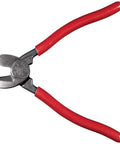 Sleek Six Point Five Inch Compact Cable Cutter Featuring High Leverage Action For Hella Easy Aluminum And Copper Wire Snipping With Zero Mechanical Hassle And Top Shelf American Forged Steel, viewed from above.
