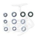 Stainless Steel Ball Bearings Kit for Fishing Reels Ten Bearing Set for Spinning and Bait Casting Reels Fits 18 C3000XG 03805 Models