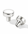 Top Shelf 10 Pack 1-1/4 Inch Heavy Duty Solid Round Cabinet Knobs Polished Nickel Kitchen Drawer Pulls And Dresser Handles Ultra Smooth Finish Premium Grade Furniture Hardware Bundle with shiny finish