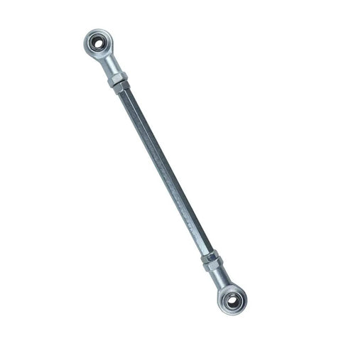 Two Piece M8 200mm Steering Tie Rod Ends And Ball Joints Kit For Electric ATVs Quad Go Karts Inner And Outer Built To Last Heavy Duty Sway Bar Set In Stainless Steel Rust Resistant Easy Install For Rock Solid Performance. M8 200mm stainless steel steering tie rod end, shown single rod with ball joints for ATV and go-kart steering