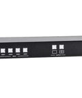 Amp Up Your Desktop Rig With This 4K Quad Multiview 4X1 KVM Switch Offering Frictionless HDMI Screen Swapping And Total Machine Control For Daily Grind Pros, front view showing multiple input buttons.