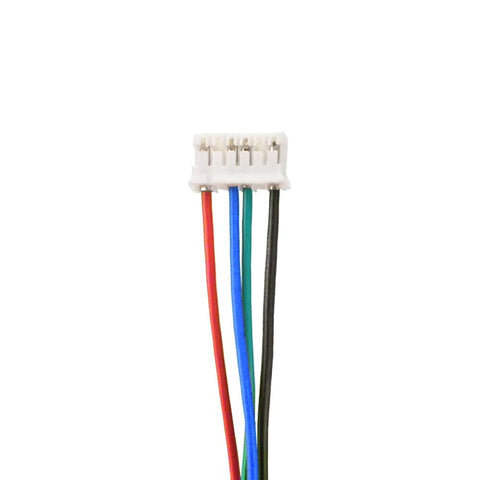 Stepper motor cable, 1m, white 6-pin XH2.54 connector, color-coded red, white, blue, green, black wires