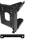 Steel Front Winch Mounting Bracket With Four Hole Pattern For 2024 And Newer Mule PRO FXR Wide UTV, side angle view