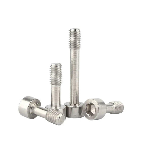 Twenty Piece Built Tough 304 Stainless Steel Hex Socket Smooth Cap Captive Screws in various lengths for M3 and M4 setups.