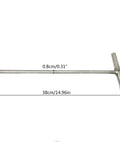 Versatile Manhole Hook Tool With T Shape Grip Lifter, 38cm long, 0.8cm tip, stainless steel for manhole covers, storm drains, septic lids