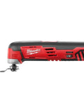 Side view of 12V Cordless Oscillating Multi Tool Go-To Beast For Grout Removal Thinset Grinding Flush Cuts Scraping And Sanding In Tight Spaces