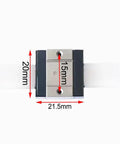 Front view of LWLC9B Linear Block And Rail Assembly Built For Smooth Moves In Precision Linear Guide Slider 150Mm Rail Length