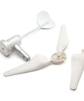 Components of 50W Micro Wind Turbine Generator for Outdoor Power Supply 1-24V Ironless Core Permanent Magnet Generator.