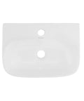 Top view of St Tropez Wall Hung Sink With Space Saving Wall Mount Dope Scratch Resistant Ceramic Sleek Modern Basin For Small Bathrooms