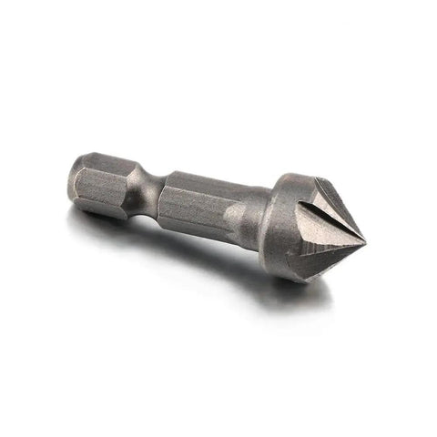 2 Pcs 90 Degree Countersink Drill Chamfer Bits With 1 Quarter Inch Hex Shank For Woodworking And Carpentry Angle
